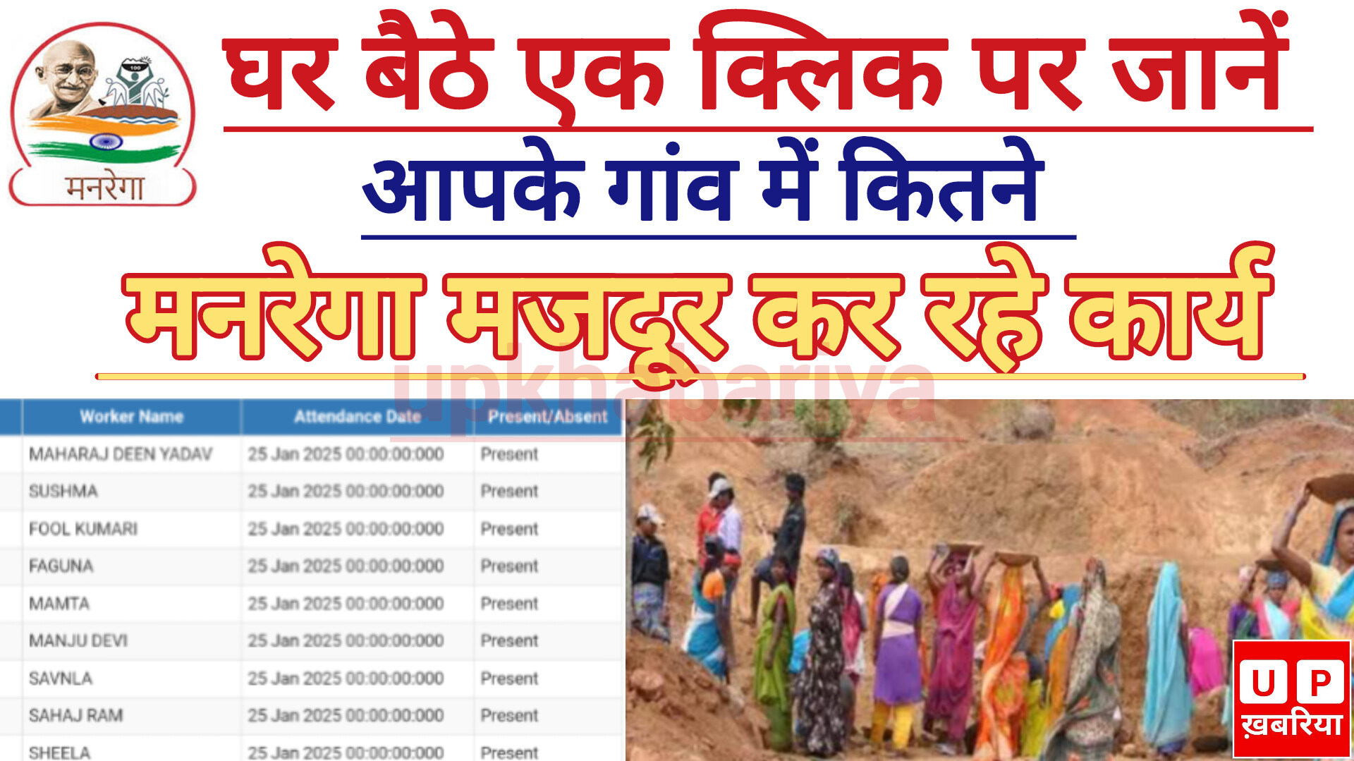 Nrega Daily Attendance Check: मनरेगा ऑनलाइन हाजिरी कैसे चेक करें?