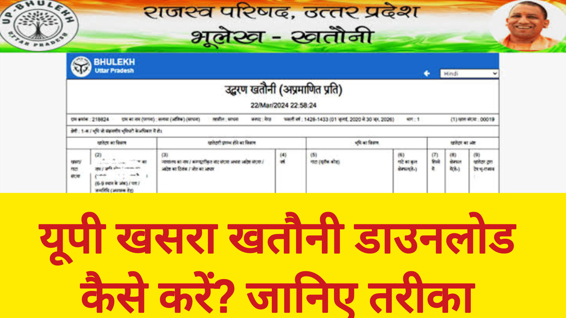 Download Online Khatauni: जानें, खतौनी डाउनलोड करने की प्रक्रिया