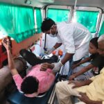 पिकअप और बाइक की हुई भिड़ंत बाइक सवार हुआ गंभीर रूप से घायल