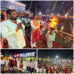 मथौली स्थित चंद्रनगर छठघाट पर हजारों की संख्या में श्रद्धालुओं की छठ मईया की पूजा